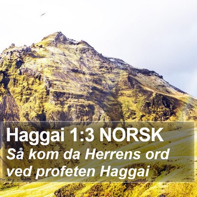 Haggai 1:3 NORSK Bible Verse Image