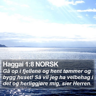 Haggai 1:8 NORSK Bible Verse Image