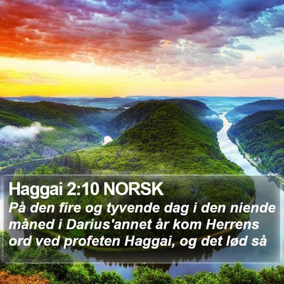 Haggai 2:10 NORSK Bible Verse Image