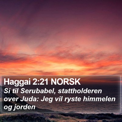 Haggai 2:21 NORSK Bible Verse Image