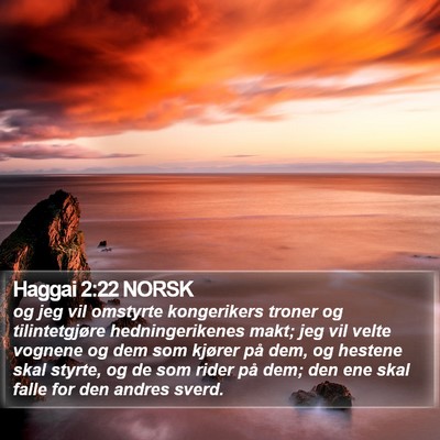 Haggai 2:22 NORSK Bible Verse Image