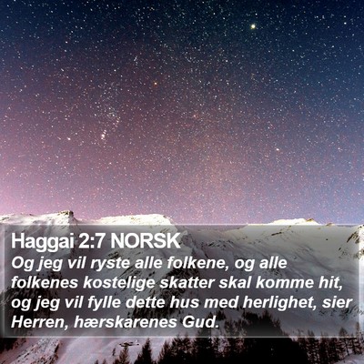 Haggai 2:7 NORSK Bible Verse Image