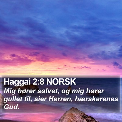 Haggai 2:8 NORSK Bible Verse Image