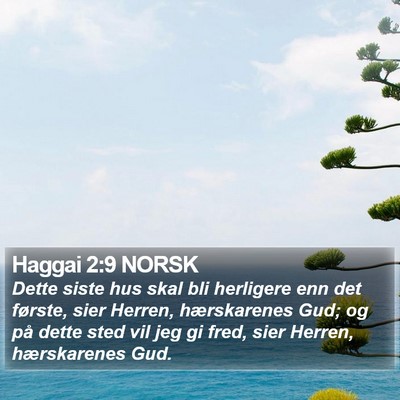 Haggai 2:9 NORSK Bible Verse Image