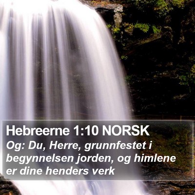 Hebreerne 1:10 NORSK Bible Verse Image