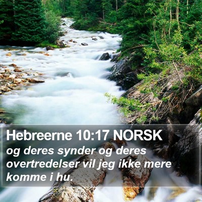 Hebreerne 10:17 NORSK Bible Verse Image