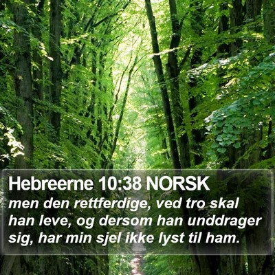 Hebreerne 10:38 NORSK Bible Verse Image