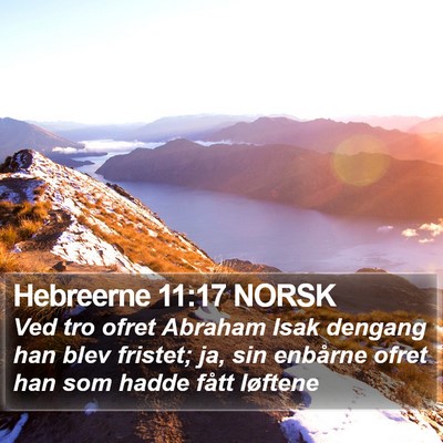 Hebreerne 11:17 NORSK Bible Verse Image