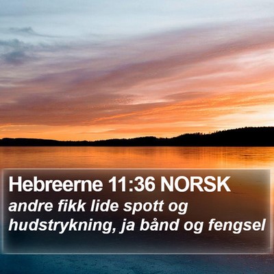 Hebreerne 11:36 NORSK Bible Verse Image