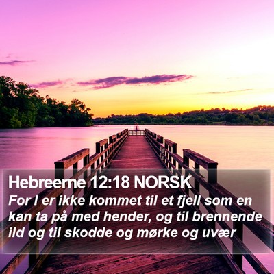 Hebreerne 12:18 NORSK Bible Verse Image