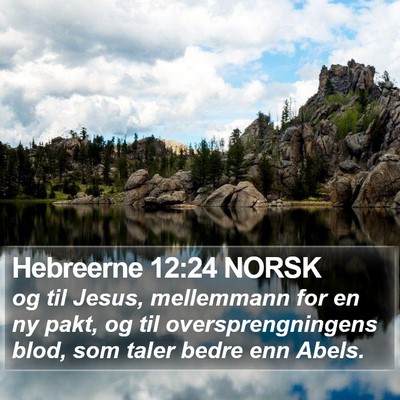 Hebreerne 12:24 NORSK Bible Verse Image