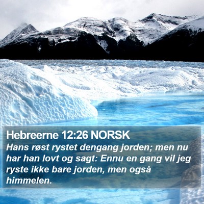 Hebreerne 12:26 NORSK Bible Verse Image