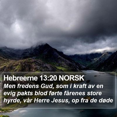Hebreerne 13:20 NORSK Bible Verse Image