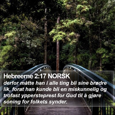 Hebreerne 2:17 NORSK Bible Verse Image