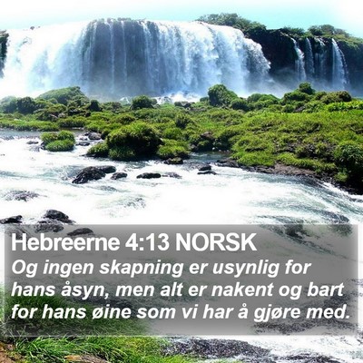Hebreerne 4:13 NORSK Bible Verse Image