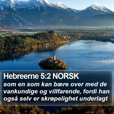 Hebreerne 5:2 NORSK Bible Verse Image