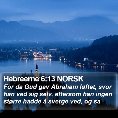 Hebreerne 6:13 NORSK Bible Verse Image