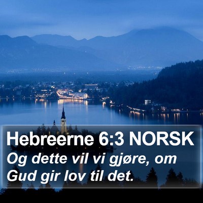 Hebreerne 6:3 NORSK Bible Verse Image