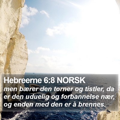 Hebreerne 6:8 NORSK Bible Verse Image