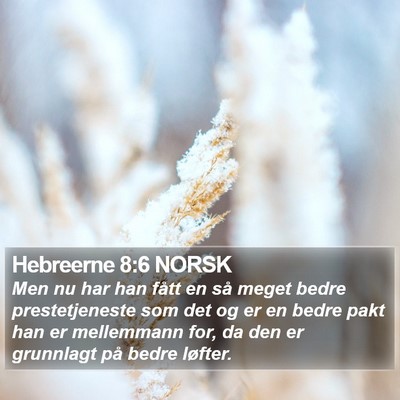 Hebreerne 8:6 NORSK Bible Verse Image