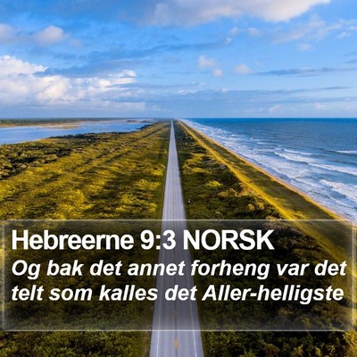 Hebreerne 9:3 NORSK Bible Verse Image