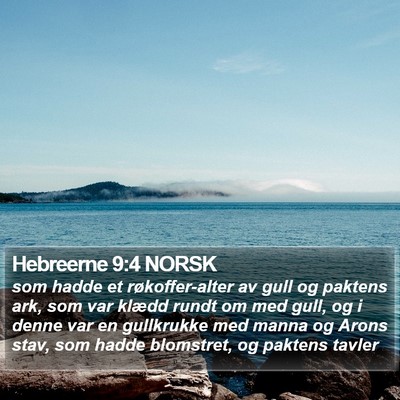 Hebreerne 9:4 NORSK Bible Verse Image