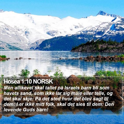 Hosea 1:10 NORSK Bible Verse Image