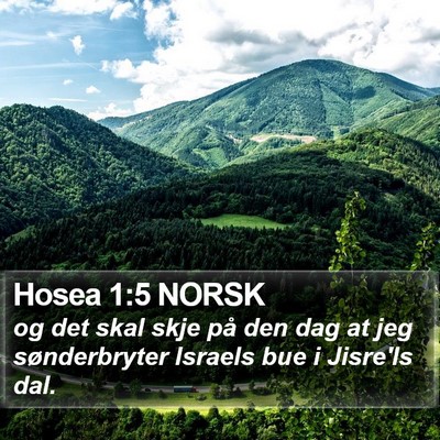 Hosea 1:5 NORSK Bible Verse Image