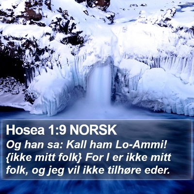 Hosea 1:9 NORSK Bible Verse Image