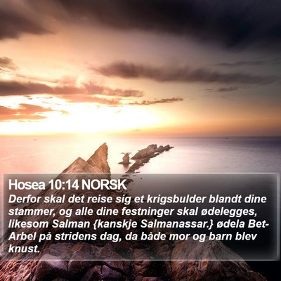 Hosea 10:14 NORSK Bible Verse Image