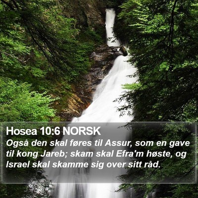 Hosea 10:6 NORSK Bible Verse Image