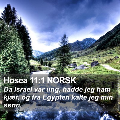 Hosea 11:1 NORSK Bible Verse Image