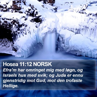 Hosea 11:12 NORSK Bible Verse Image