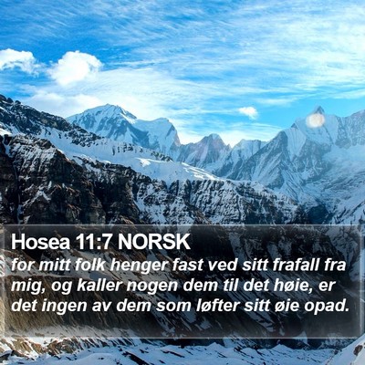 Hosea 11:7 NORSK Bible Verse Image