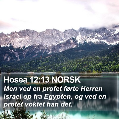 Hosea 12:13 NORSK Bible Verse Image