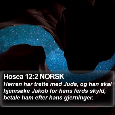 Hosea 12:2 NORSK Bible Verse Image
