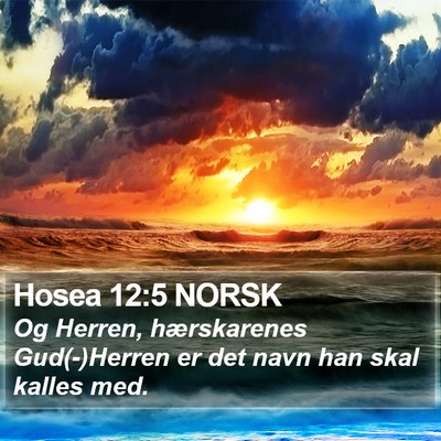 Hosea 12:5 NORSK Bible Verse Image