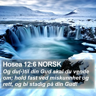 Hosea 12:6 NORSK Bible Verse Image