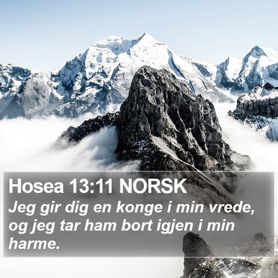 Hosea 13:11 NORSK Bible Verse Image