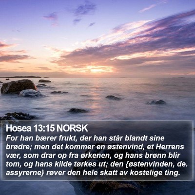 Hosea 13:15 NORSK Bible Verse Image