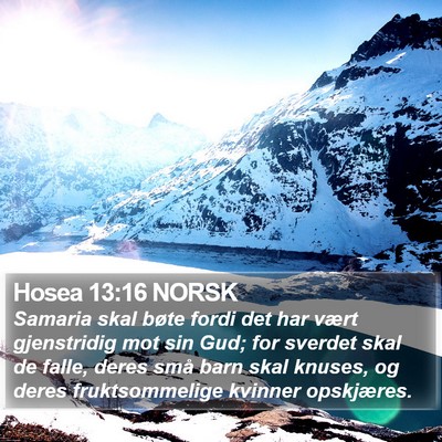 Hosea 13:16 NORSK Bible Verse Image