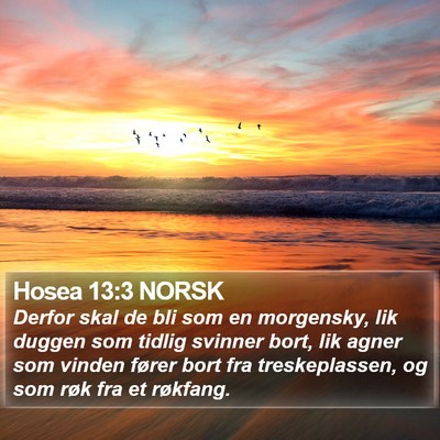 Hosea 13:3 NORSK Bible Verse Image