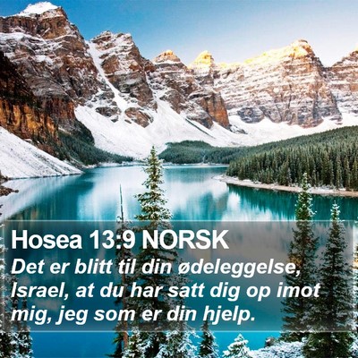 Hosea 13:9 NORSK Bible Verse Image