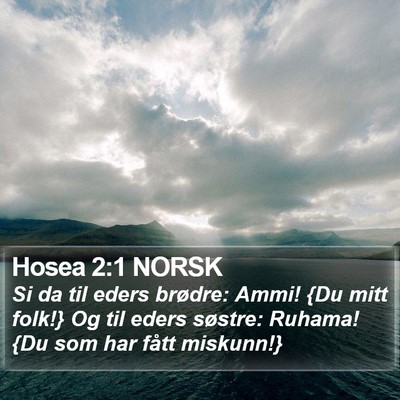 Hosea 2:1 NORSK Bible Verse Image