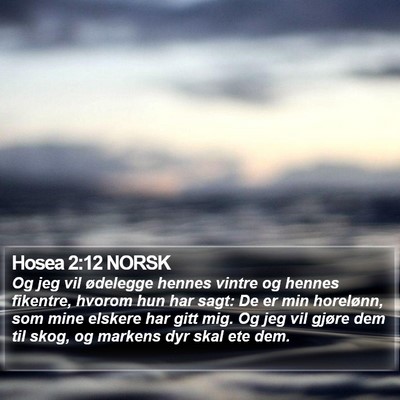 Hosea 2:12 NORSK Bible Verse Image