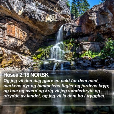 Hosea 2:18 NORSK Bible Verse Image