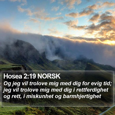 Hosea 2:19 NORSK Bible Verse Image