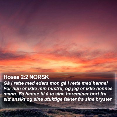 Hosea 2:2 NORSK Bible Verse Image