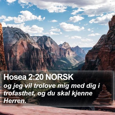 Hosea 2:20 NORSK Bible Verse Image