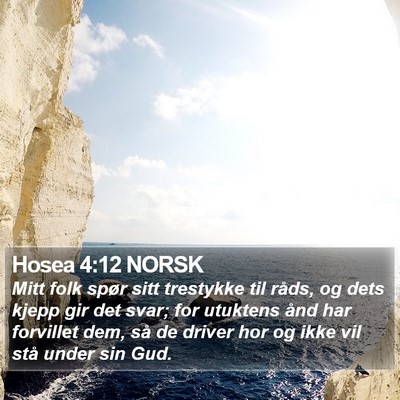Hosea 4:12 NORSK Bible Verse Image